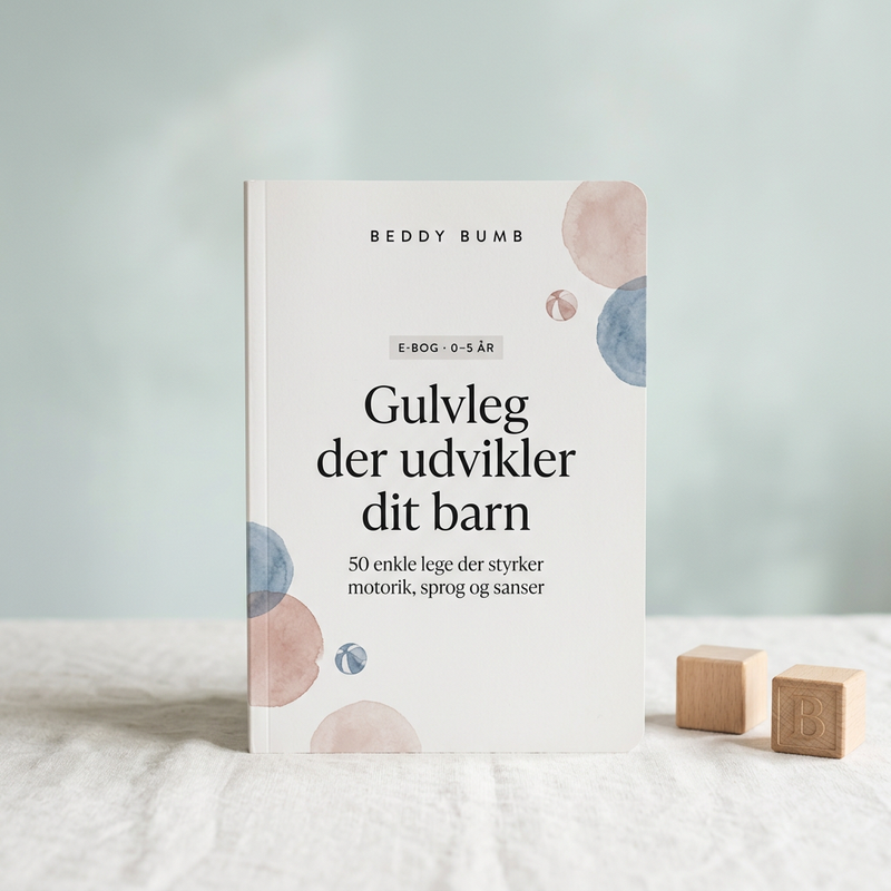 Gulvleg der udvikler dit barn – e-bog fra Beddy Bumb med 50 lege til børn 0-5 år
